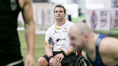 Mike Ballard shown at Friday's Conquistadors foundation team training session. Reem Mohammed / The National / June 10, 2016