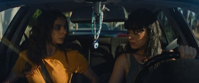 Rym Mroue and Maria Nakouzi play sisters who decide to rob a bank in Lebanon to get back what's owed to them. Photo: Venice International Film Festival
