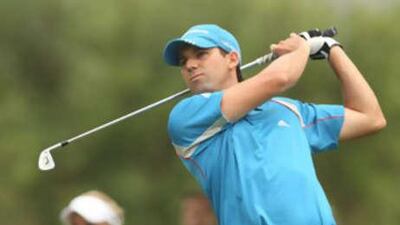 Sergio Garcia playing at his home course.