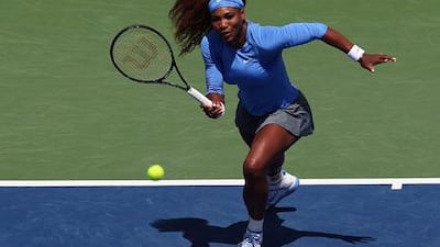 Serena Williams does not have a great record at Cincinnati and it showed in her first-round victory.