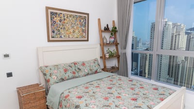 Charu Bjuvestig's Dubai Marina apartment is done up with secondhand furniture almost in its entirety. All photos: Antonie Robertson / The National