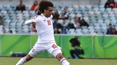 Omar Abdulrahman shown during the UAE's first match of the Asian Cup against Qatar on January 11. Mark Graham / AFP