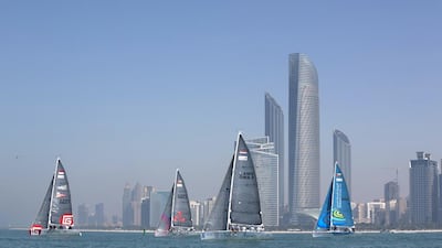 The Oman Sail race series, EFG Sailing Arabia – The Tour during its stop in Abu Dhabi. Lloyd Images