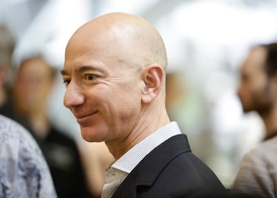 Chief executive of Amazon, Jeff Bezos. Jason Redmond / AFP