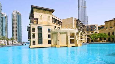 A four-bedroom triplex at Attareen block of Downtown Dubai’s Old Town Island. Courtesy Better Homes