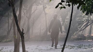 Dense smog in Lahore, Pakistan. AFP