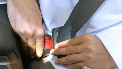 Sharjah Police are testing a device that prevents a car engine from starting unless the seat belts are fastened.