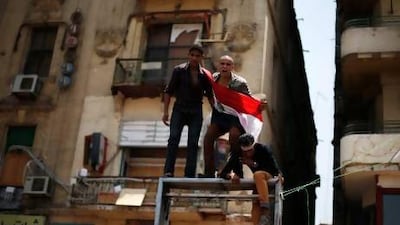 Protesters in Tahrir Square demanded that Mr Morsi resign.