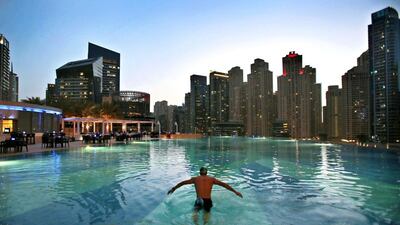 HotStats said that the supply of new hotel rooms in Dubai during the past year has taken a toll on room rates, especially at upscale hotels. Kamran Jebreili / AP Photo