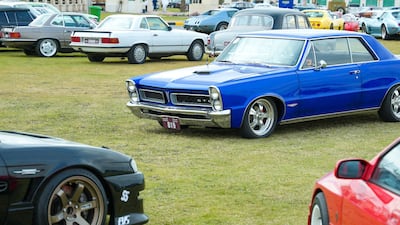 Various types of cars are part of the exhibition, from stylish two-seaters to intimidating 4x4s