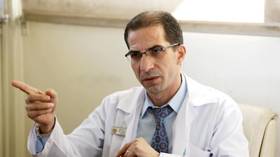 Dr Najdat Khallouf is the first psychiatrist to work at Fujairah Hospital in nearly 20 years. Pawan Singh / The National