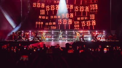 Perry performed a fresh, rock-leaning take on her hit Dark Horse that played better outdoors than the original trap hip-hop production