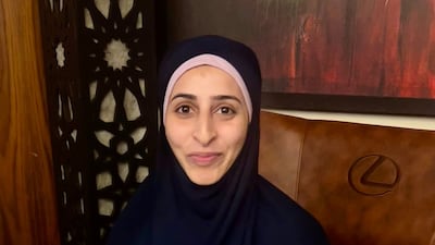 Mariam Jamal Awad Abu Jalal who returned to Gaza after receiving treatment in Abu Dhabi.