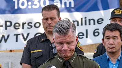 A man opened fire during a lunch reception at the Southern California church on Sunday before he was stopped in what the official called an act of 'exceptional heroism and bravery'. AP