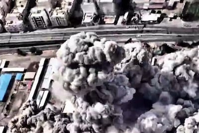 Israel strikes the compound of Iranian supreme leader Ayatollah Ali Khamenei in Tehran on Saturday. AFP