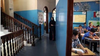 Al Dhafra Private School's old villa has been closed in favour of a new Dh100 million facility in Mohammed bin Zayed City.