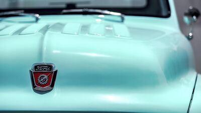 The engine is a 4.2-litre V8 taken from a 1972 Mercury car. Victor Besa / The National