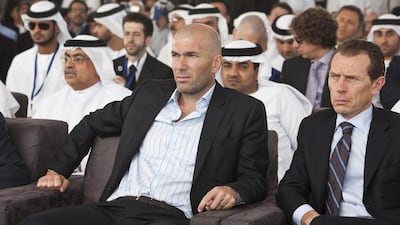 Zinedine Zidane is currently an assistant at Real Madrid. Antonie Robertson / The National