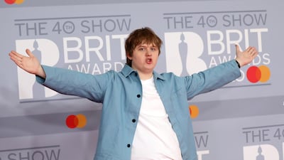 Lewis Capaldi arrives at the Brit Awards 2020 at The O2 Arena on Tuesday, February 18, 2020 in London, England. AP