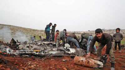 The helicopter was shot down over the last major rebel bastion in northwest Syria, killing two pilots, a war monitor said, in the second such incident in a week. AFP