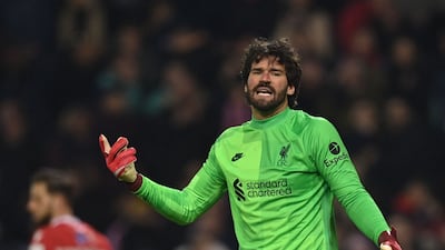 LIVERPOOL RATINGS: Alisson Becker – 6. The Brazilian came under less pressure than he might have expected. His kicking was uncertain but he was sharp off his line. AFP