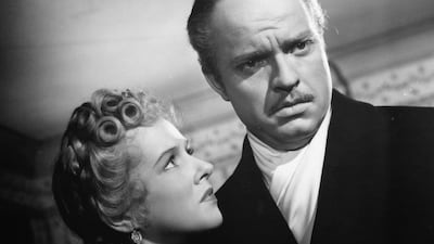 Orson Welles and Dorothy Comingore in 'Citizen Kane'.