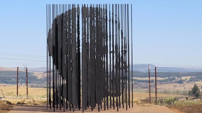 A view of a monument dedicated to the 'capture site' of former South African President Nelson Mandela in Howick, South Africa. Anesh Debiky / AFP