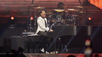 Lionel Richie performs at Atlantis The Palm on New Year's Eve. Photo: Atlantis the Palm