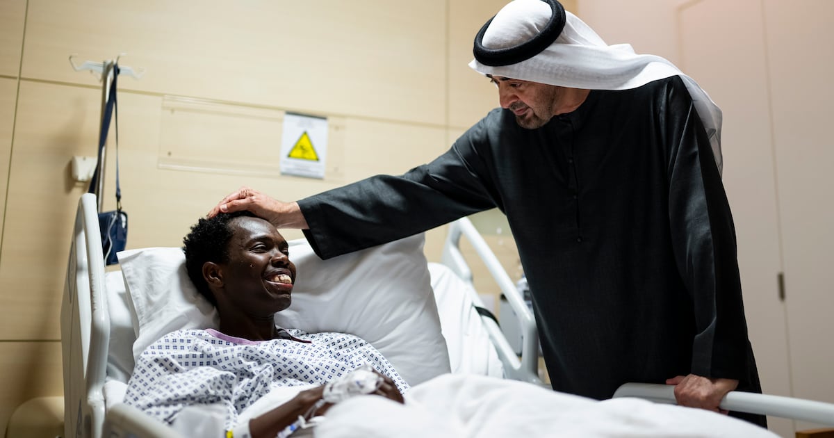 President Sheikh Mohamed visits survivors of Iranian attacks in hospital