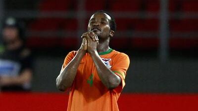 Joseph Musonda is a happy man after Zambia beat Sudan to enter the African Cup of Nations semi-finals.