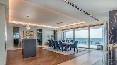 The dining area. The built up area is 15,243 sq ft. Courtesy LuxuryProperty.com