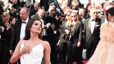 Natalia Janoszek at the premiere of the film 'Les Miserables' at the Cannes Film Festival May 15. Getty Images