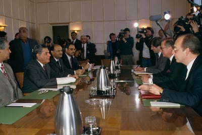 The Geneva Accords in 1988 led to Soviet troop withdrawal from Afghanistan. Getty Images