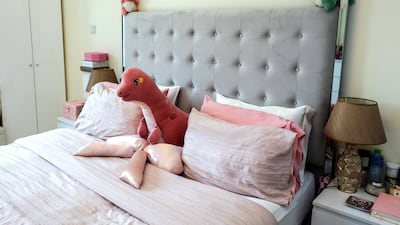 She describes the apartment as a 'Barbie dream house'