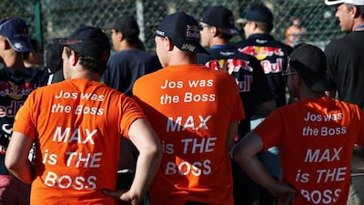 Fans of Max Verstappen from the Netherlands walk into the circuit before the Formula One Grand Prix of Belgium at Circuit de Spa-Francorchamps on August 28, 2016 in Spa, Belgium. Mark Thompson / Getty
