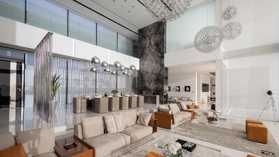 The villa's expansive living area. Courtesy Luxhabitat Sotheby's International Realty