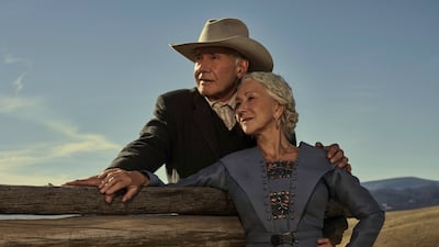 Harrison Ford and Helen Mirren play the leads in 1923, the prequel to hit show Yellowstone. Photo: Paramount+