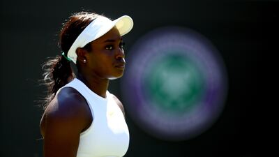 Women's fourth seed Sloane Stephens has lost in the first round at Wimbledon. Clive Mason / Getty Images