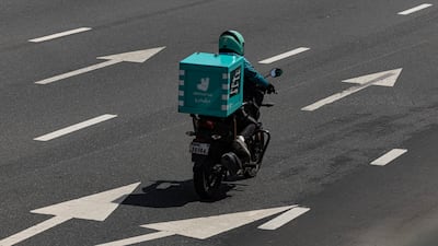 Authorities in Abu Dhabi have barred riders from using roads with speed limits of 120kph or more. Antonie Robertson / The National