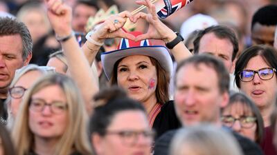 Members of the 20,000-strong Coronation Concert crowd. Reuters