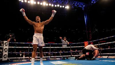 Anthony Joshua dealt with mandatory challenger Alexander Povetkin in style. Now the boxing world wants to see the fight against Deontay Wilder. Getty Images