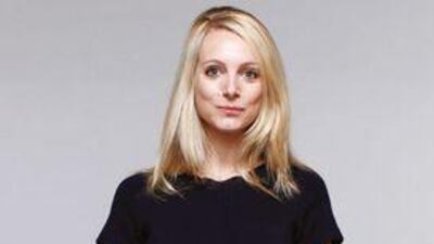 Sophie Toh wears her Philip Lim dress when she is pitching for a new account.