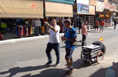 The family of Mr Sanchez, an experienced trekker, former paratrooper and football fan, fear for his fate in a country gripped by deadly protests. AP