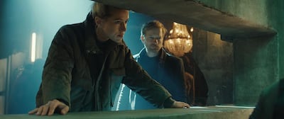 Matej Hadek and Andrea Mohylova in Restore Point, a Czech action film set in the future. Photo: FilmKolektiv