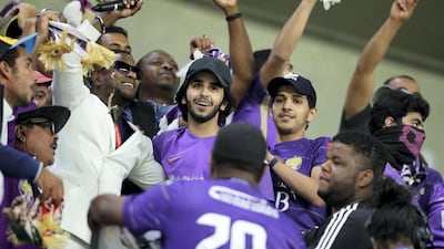 Fans cheer before the game between River Plate and Al Ain in the Fifa Club World Cup. Chris Whiteoak / The National