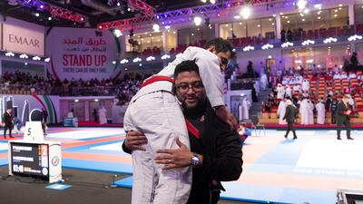 Al Kirbi is picked up and paid tribute to after the Emirati fighter's swansong ends in defeat.