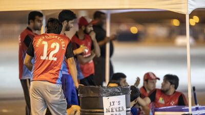 Cricket players are enjoying the chance to shine under the night sky in Dubai.