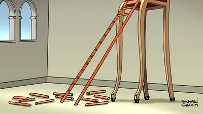 Shadi Ghanim is away on leave. While he is on holiday, The National is publishing a selection of his best work over the past year. Today’s cartoon, originally published in September last year, refers to the impasse in Lebanon over filling the vacant presidency.