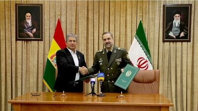 Iran’s Defence Minister Brigadier General Mohammad Reza Ashtiani and Bolivian Defence Minister Edmundo Novillo Aguilar signed a memorandum of understanding (MoU) on defense and security on Thursday.
