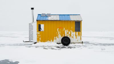 The first place winner for the Architecture category goes to Sandra Herber. Her series Ice Fishing Huts, Lake Winnipeg showcases the shacks scattered across Manitoba, Canada. Sandra Herber